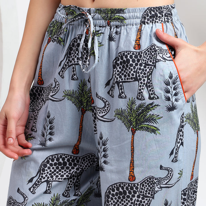 Gray Elephant Pajama Pants - Your Custom Loungewear