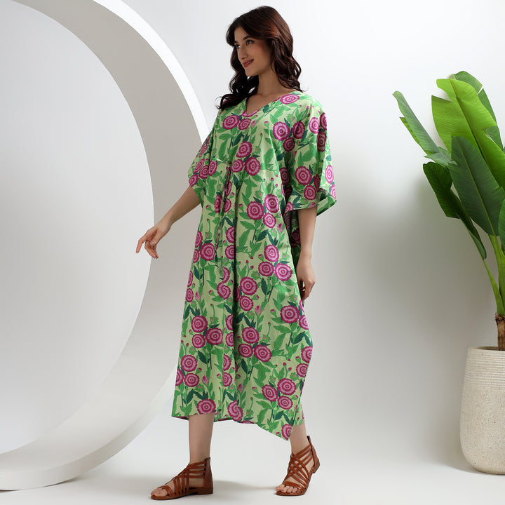 Handmade plus size lounge caftan