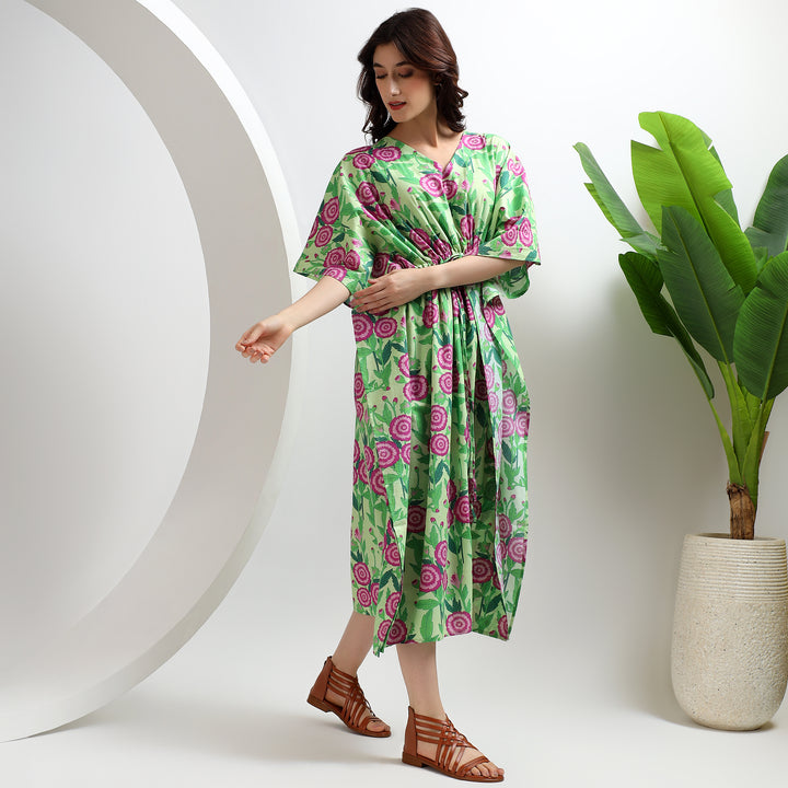 Plus Size Cotton Kaftan Dresses – Indian Block Print Caftan