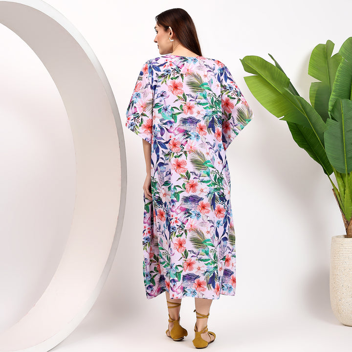 Handmade Indian cotton caftan for women