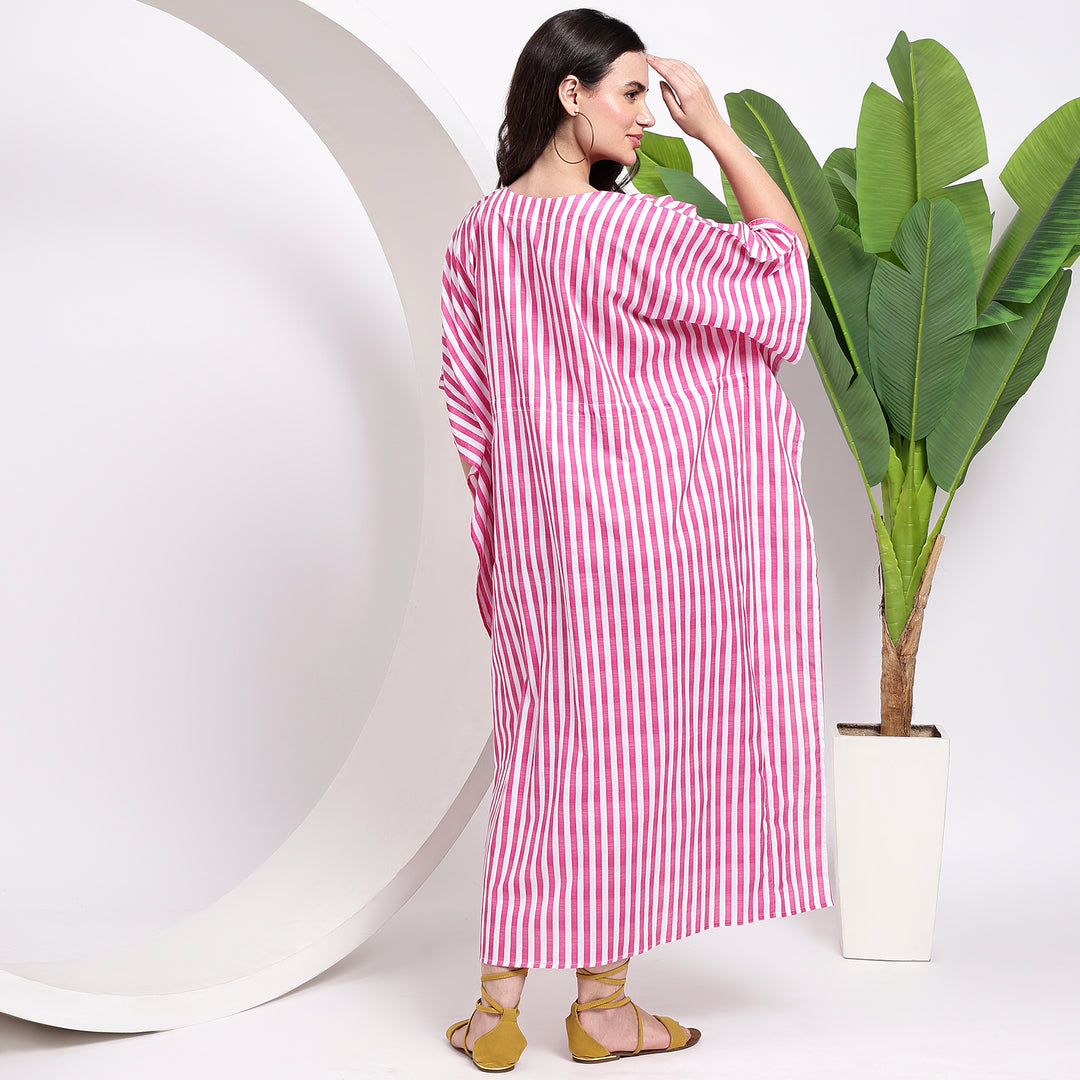 Striped maxi kaftan