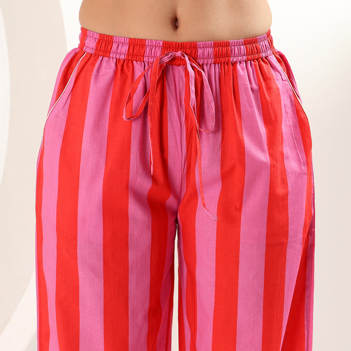 Stripe print pajamas & PJ sets – women’s cotton sleepwear