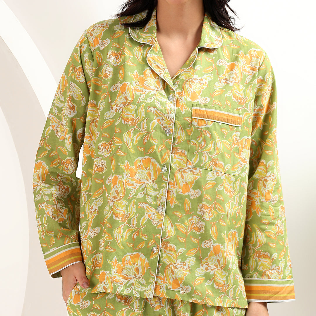 Floral Prints Pajamas & PJ Sets for Women – Indian Block Print Cotton PJs
