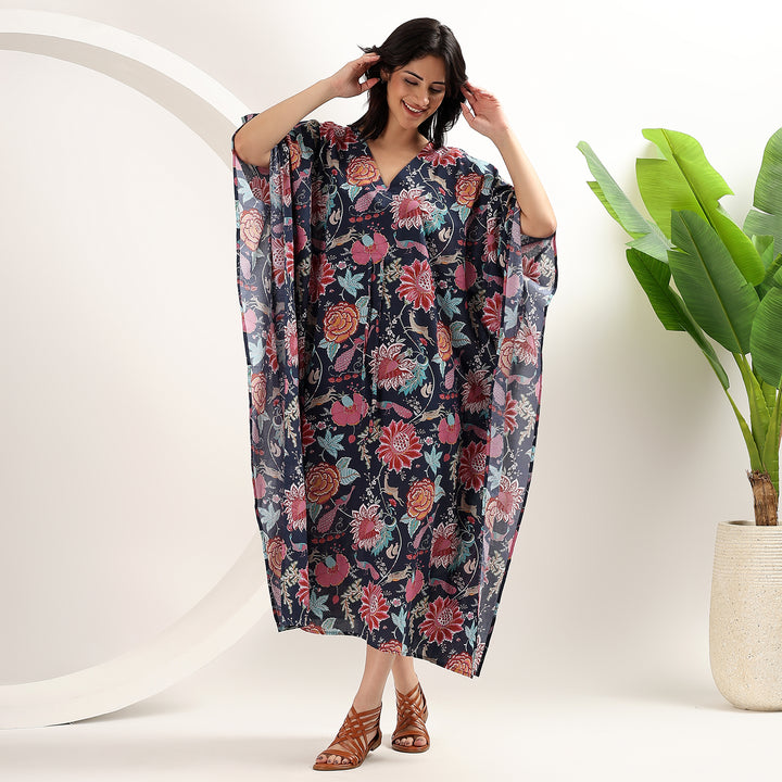 Lightweight cotton boho caftan for summer
