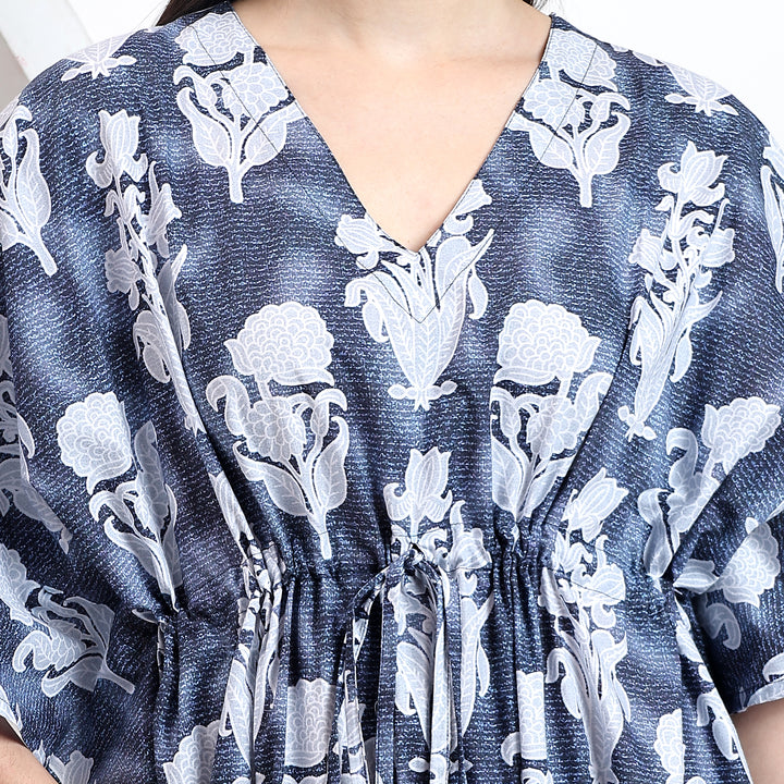 Boho Indian kaftan – Moroccan inspired block print cotton dress