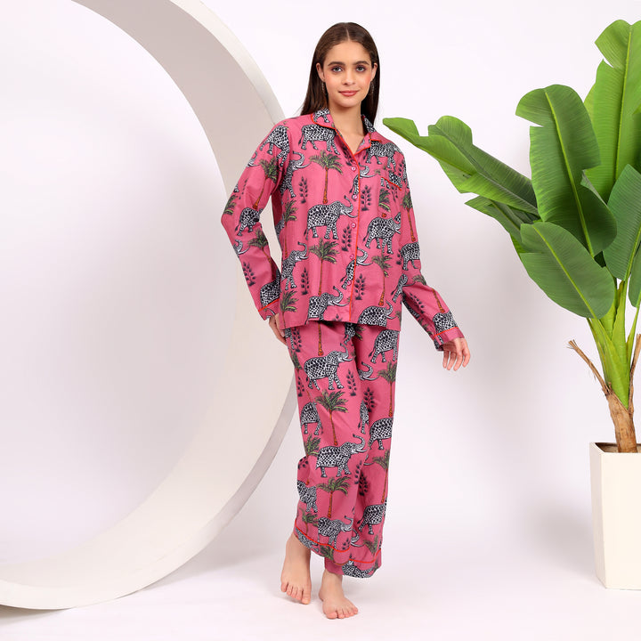 Soft & Lightweight Long PJ Set for Comfy Nights