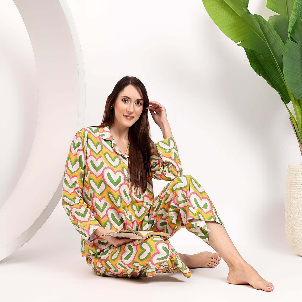 Comfortable block print cotton pajamas – matching family PJ set