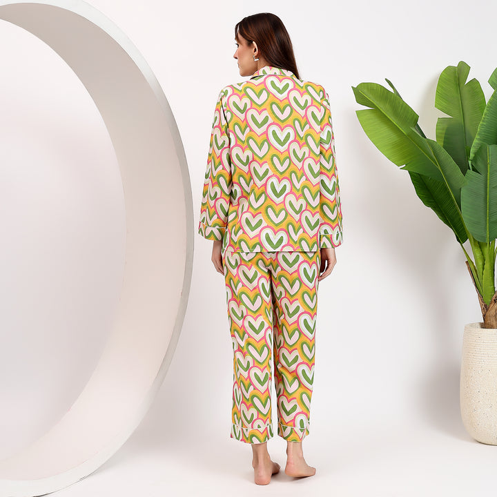 Soft cotton matching PJs – block print family pajamas for women