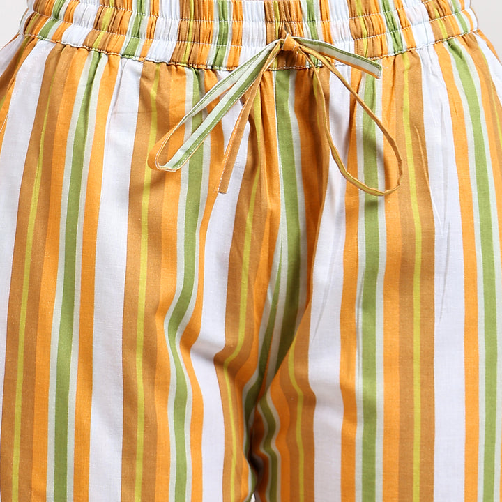 Stripe prints pajamas & PJs – Indian block print cotton PJ sets for women