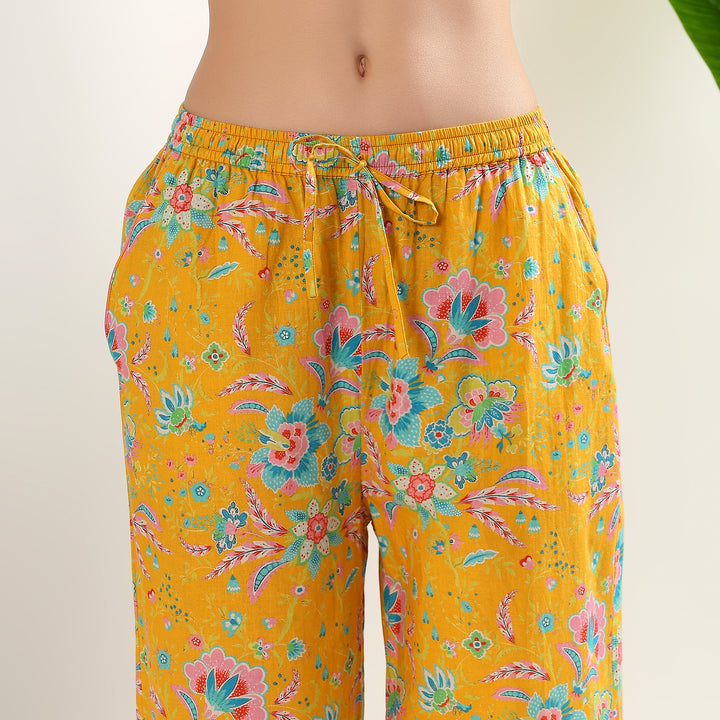 Block print floral cotton pajamas & PJ sets – Indian sleepwear for women
