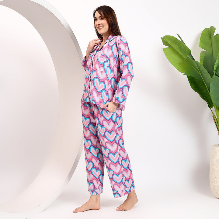 Block print cotton pajamas – family matching sleepwear