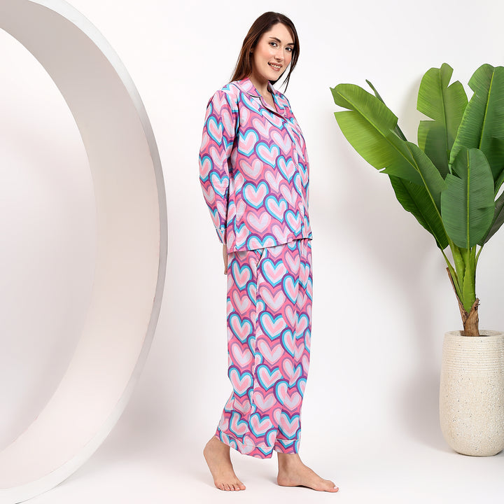 Handmade cotton matching pajama set for women