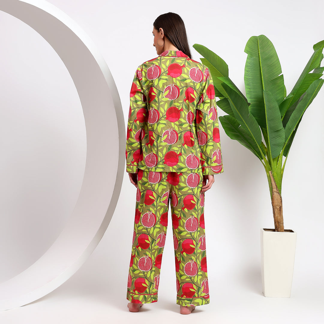 Fruits Print Women's Pajama Set ~ Sleep And Lounge!