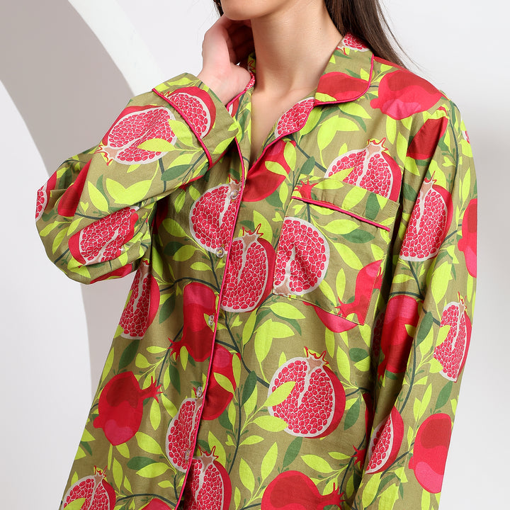 Fruits Print Women's Pajama Set ~ Sleep And Lounge!