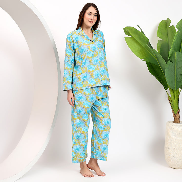 Traditional Indian cotton pajama set for women