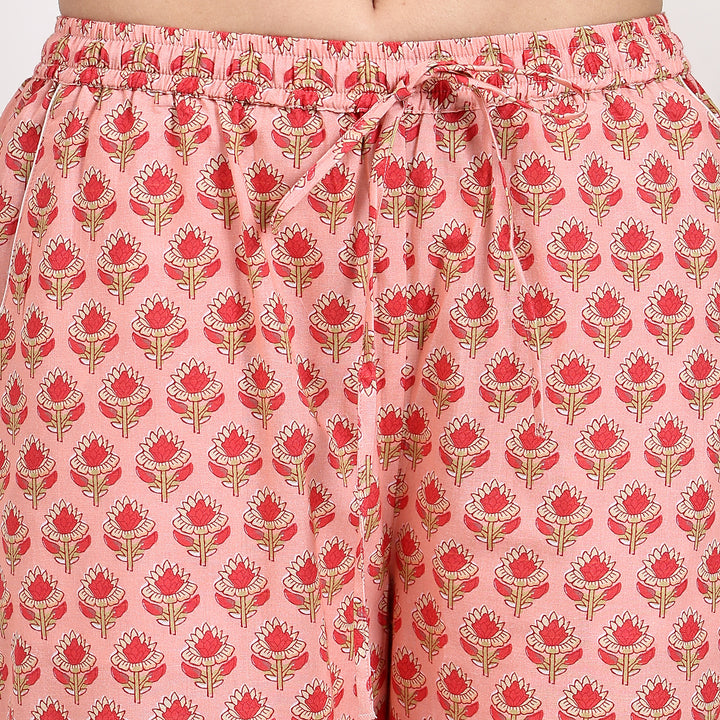 Indian block print cotton pajamas – women’s matching PJ set for family