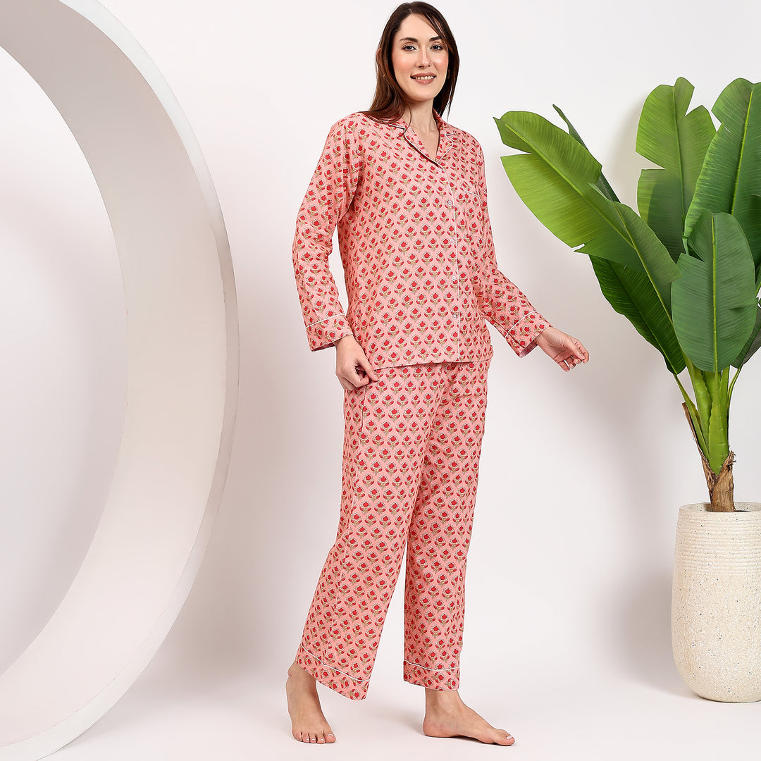 Indian cotton block print pajamas