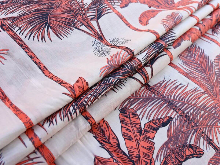 Buy Palm Print Cotton Online Shop | Fabrics Store by the yard from India  – Indolibas