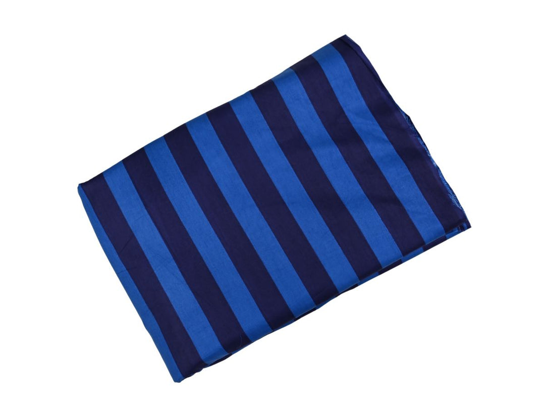 Blue striped print cotton fabric for dresses fabric by the yard