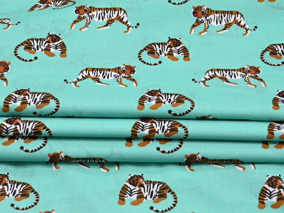 animal print cotton textile for sewing and diy crafts