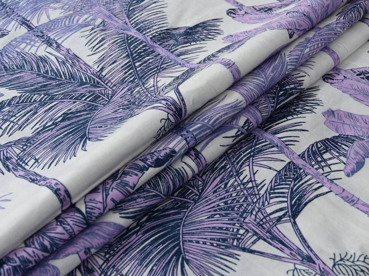 Tropical floral cotton fabric by the yard
- Soft Indian cotton quilting fabric tropical print