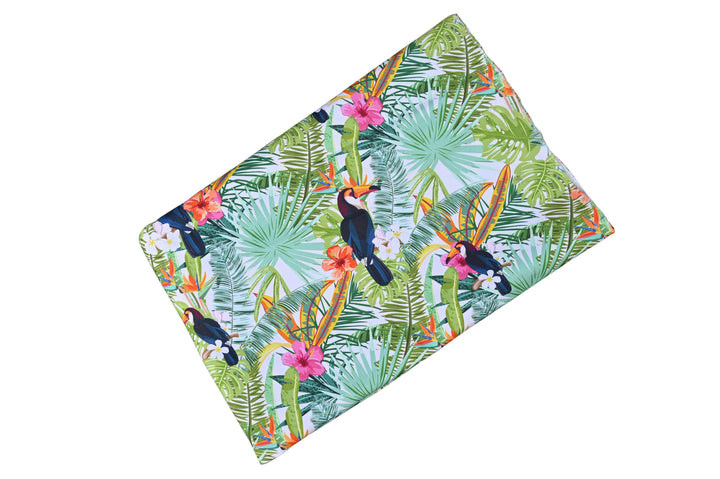 coastal fabric bird design - cotton fabric for sewing bird print