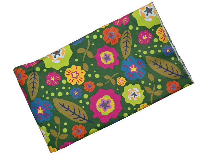 floral upholstery fabric by yardage - indian printed canvas fabric close up