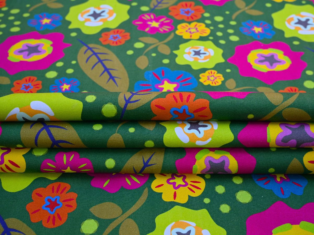 durable cotton canvas sewing fabric - floral print upholstery fabric india