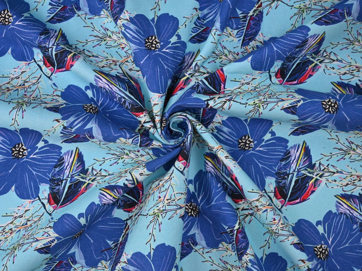 floral cotton canvas upholstery fabric - thick cotton canvas fabric for decor