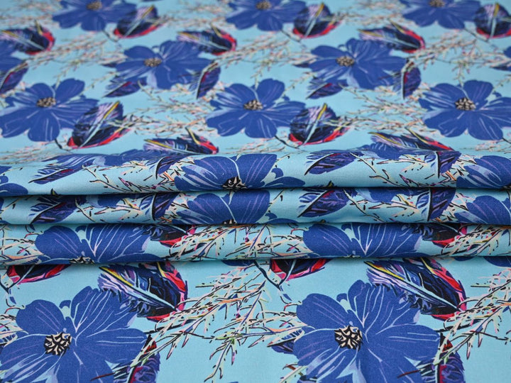 strong cotton canvas yardage - decorative heavy canvas fabric floral