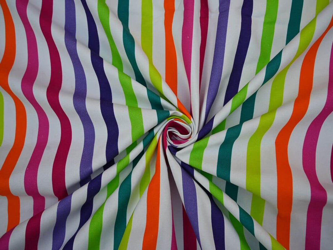 striped canvas fabric for tote bags - durable cotton canvas for cushions
