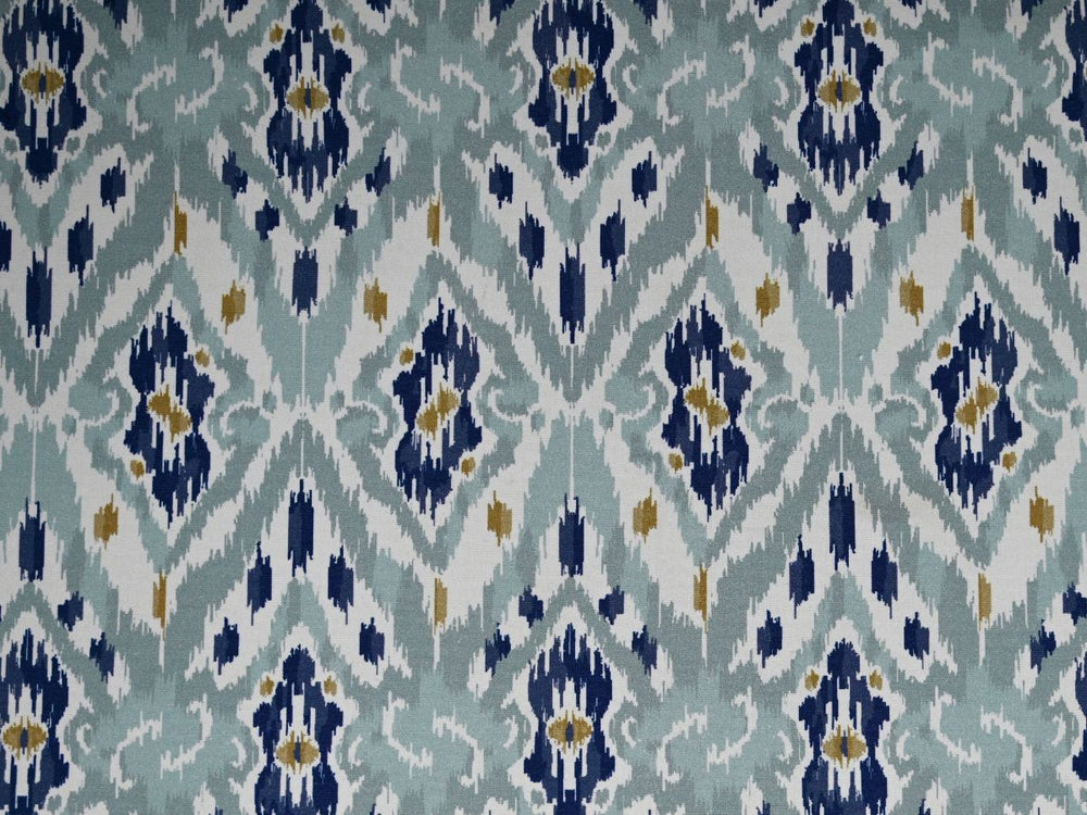 ikat print canvas upholstery fabric by the yard - heavy cotton ikat upholstery textile