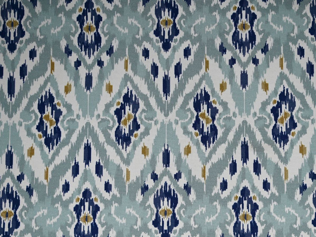ikat print canvas upholstery fabric by the yard - heavy cotton ikat upholstery textile