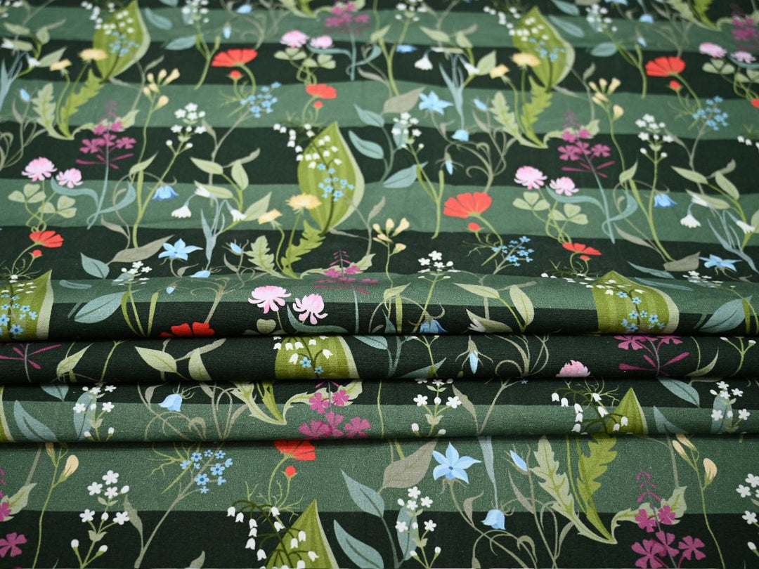 durable canvas fabric material by the yard - striped upholstery canvas textile