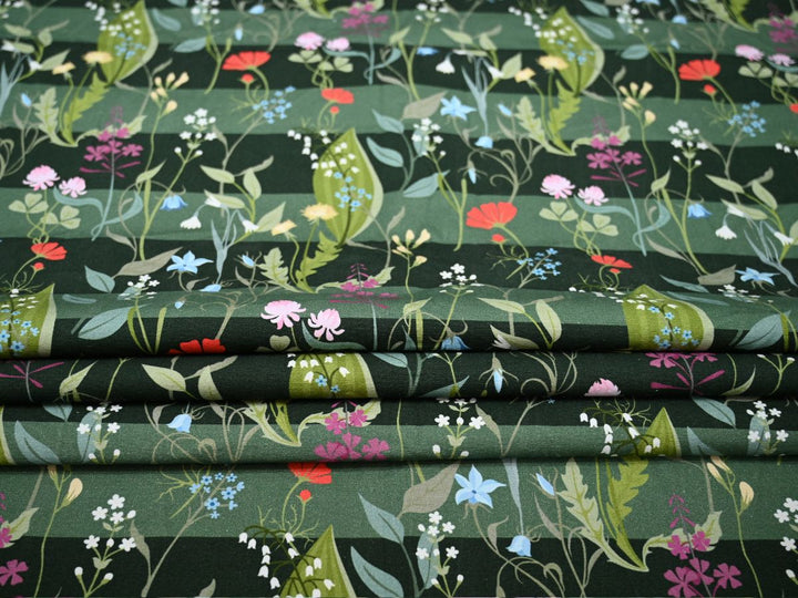 durable canvas fabric material by the yard - striped upholstery canvas textile