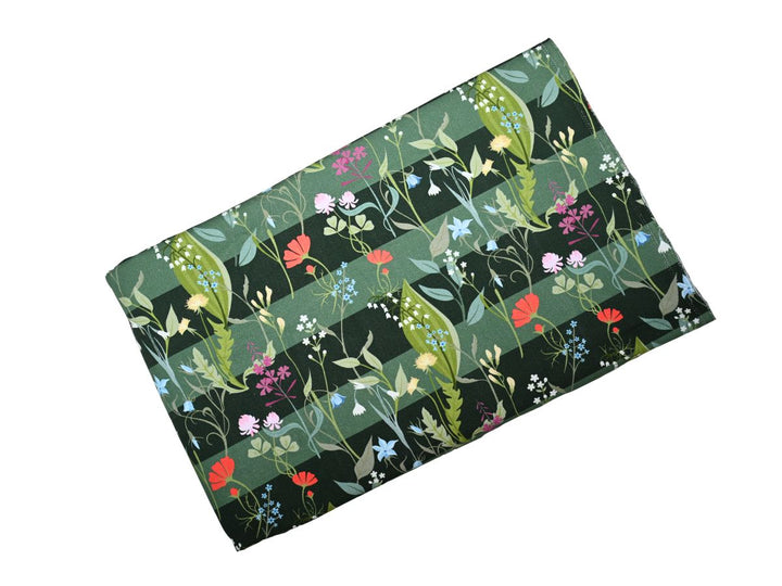 heavy cotton canvas stripe fabric - stripe print canvas fabric close up