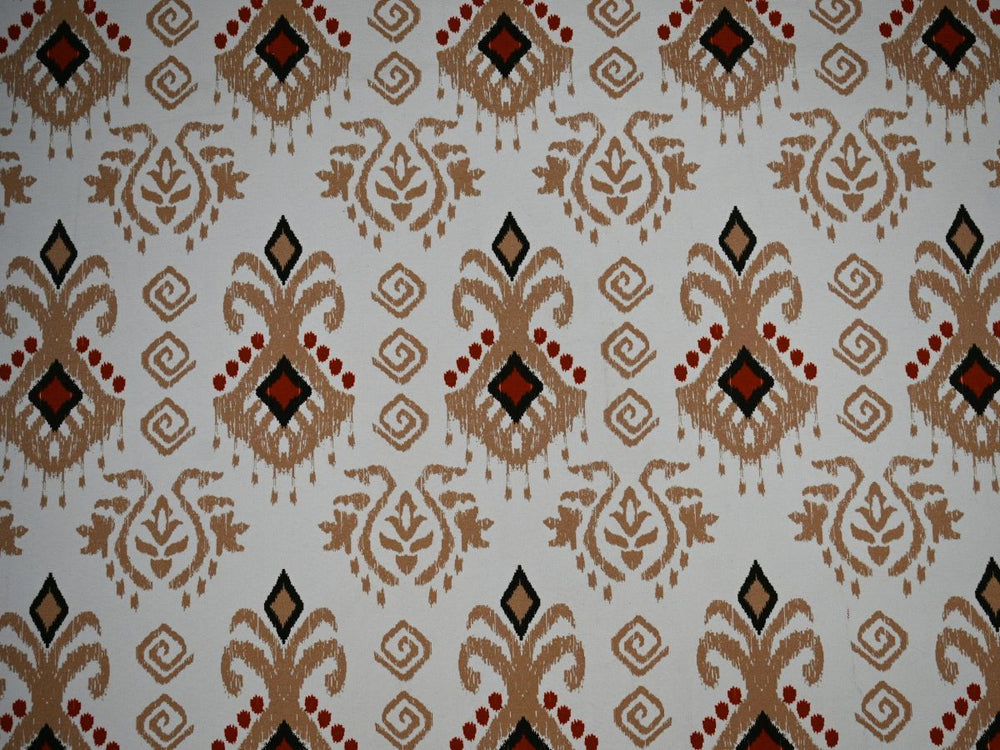 ikat print canvas fabric by the yard - ikat canvas cloth textile material