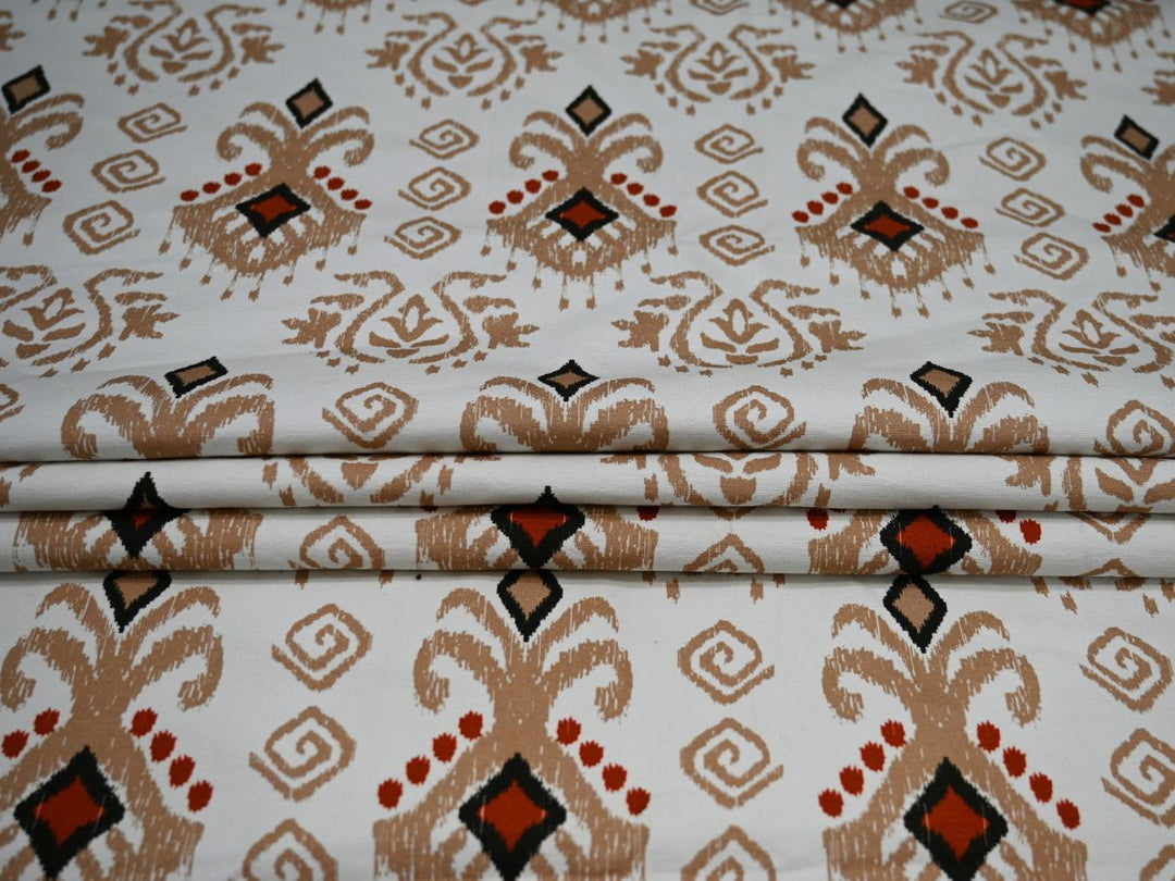 ikat print canvas textile for pillow covers - decorative ikat canvas fabric for upholstery