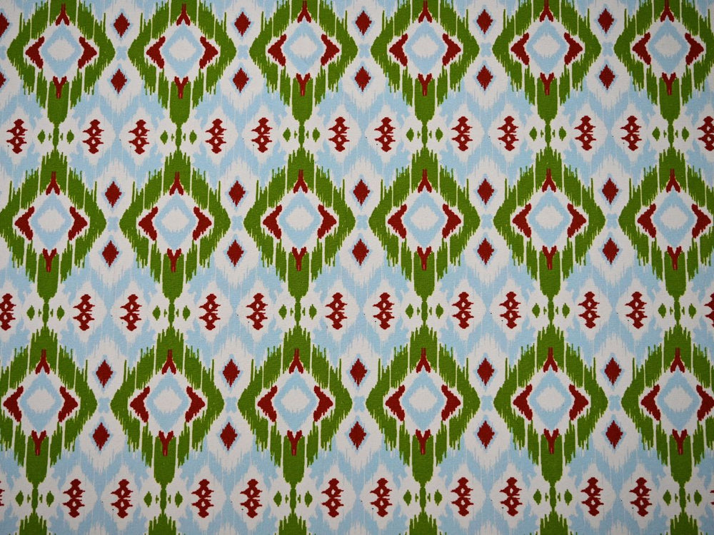 ikat printed canvas fabric by the yard - printed canvas fabric for tote bag sewing