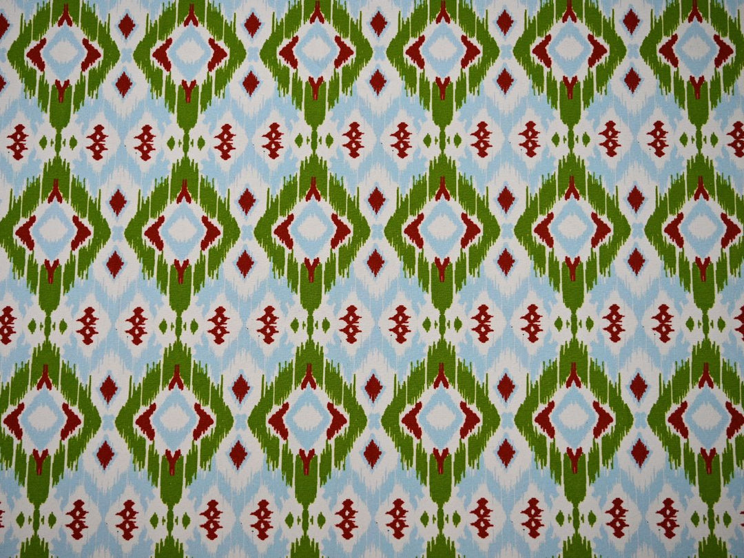 ikat printed canvas fabric by the yard - printed canvas fabric for tote bag sewing