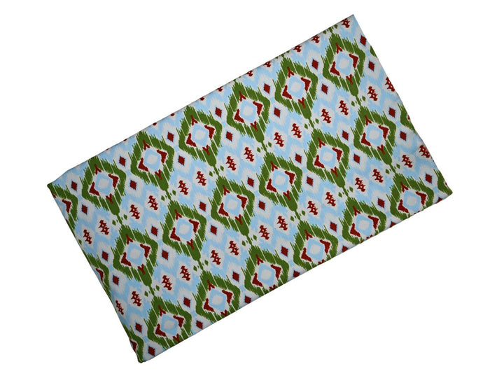 canvas textile for tote bags and sewing - decorative ikat printed canvas fabric