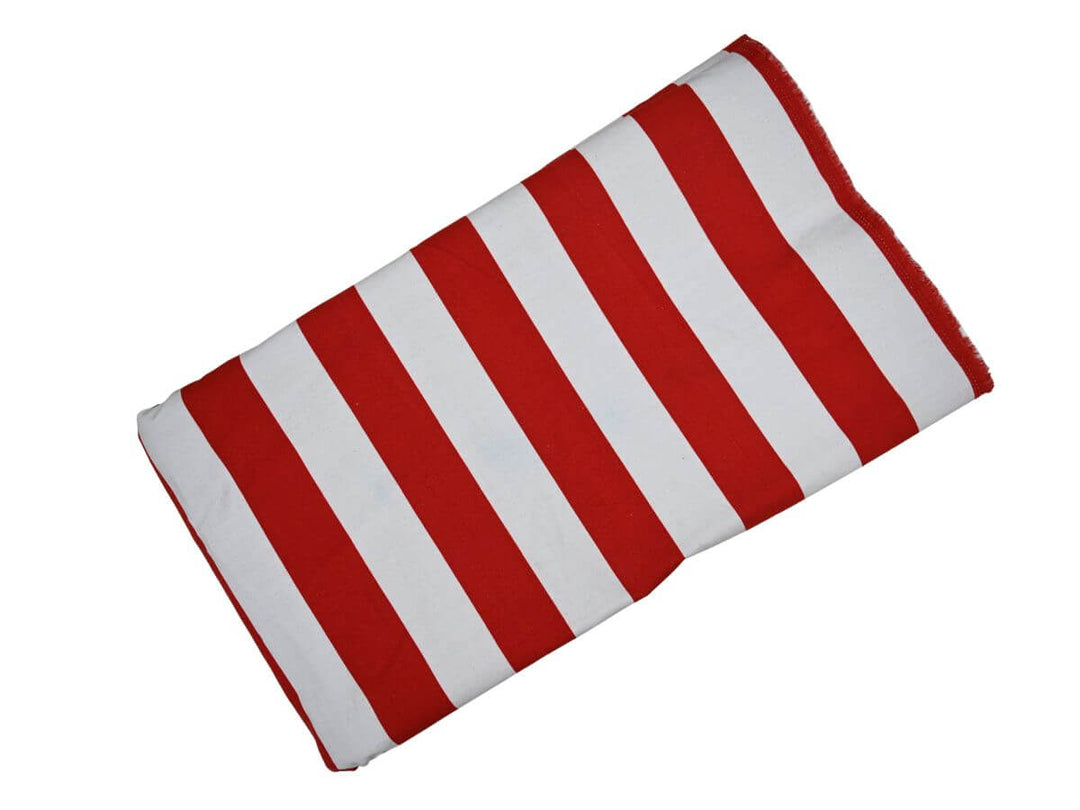red striped cotton canvas textile - cotton canvas material for cushions