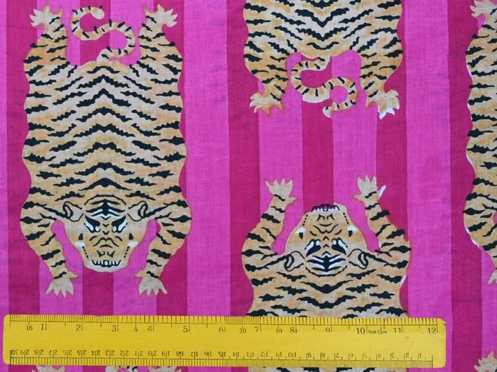 indian printed cotton textile animal design - bold animal print upholstery fabric