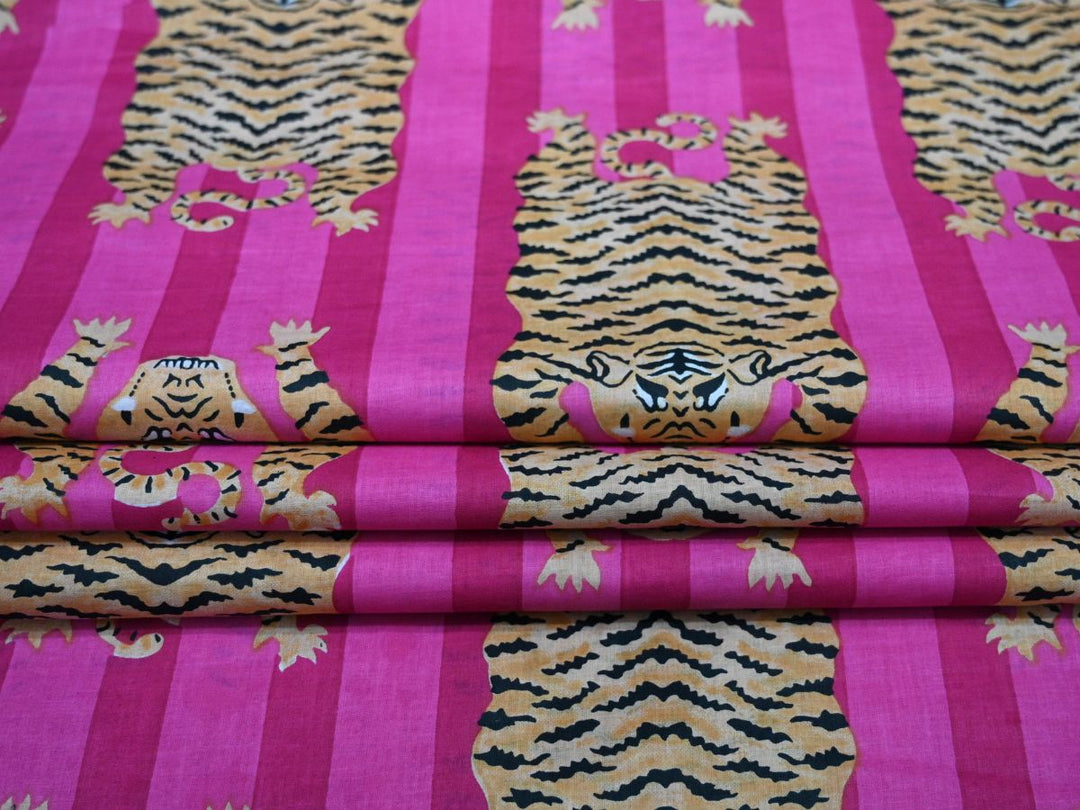 cotton fabric for sewing animal pattern - large animal print fabric for decor