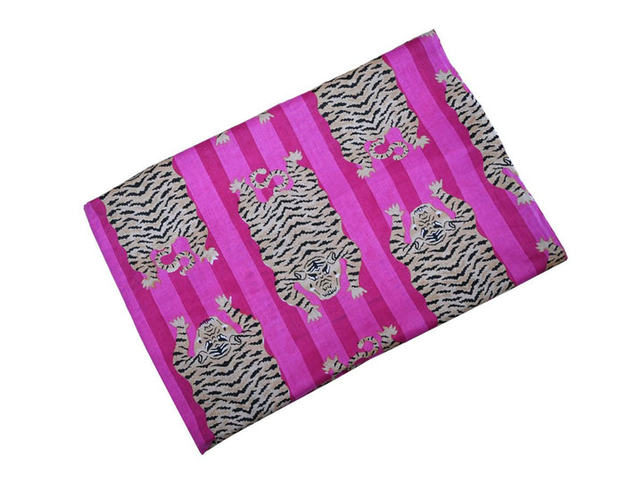 tiger leopard zebra cotton fabric - animal print cotton fabric close up
