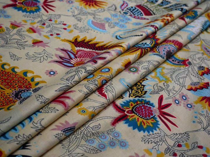 quilting cotton paisley fabric - floral paisley textile collection