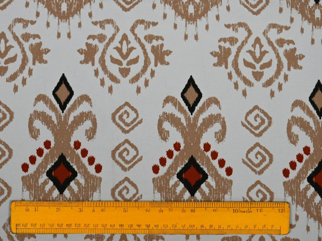 ikat print canvas material fabric by the yard for tote bag and home decor