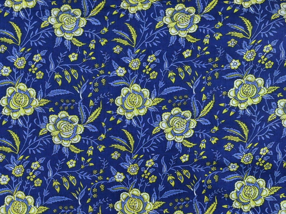 Block print cloth handmade fabric India - Traditional Indian block print fabric online