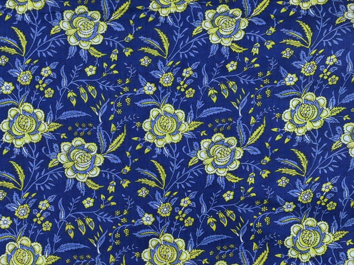 Block print cloth handmade fabric India - Traditional Indian block print fabric online