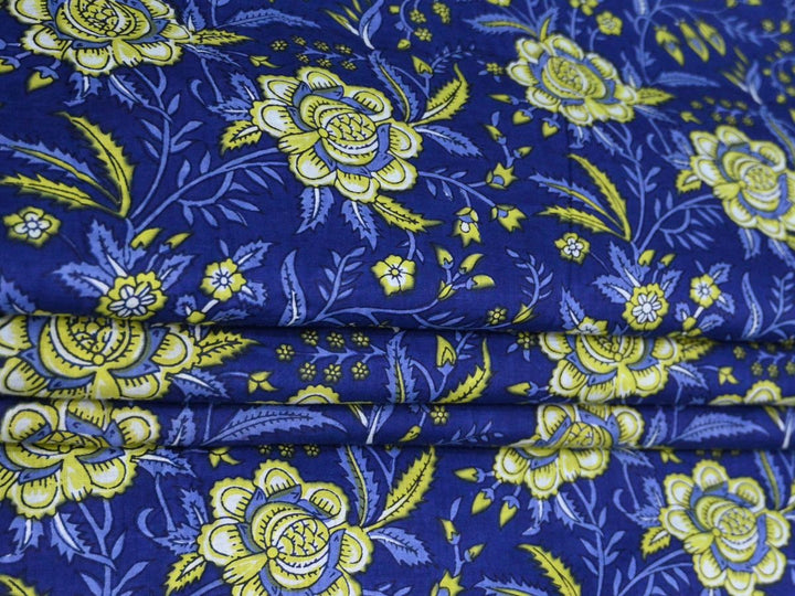 Vintage Indian block print textile design - Wholesale block print fabric supplier India